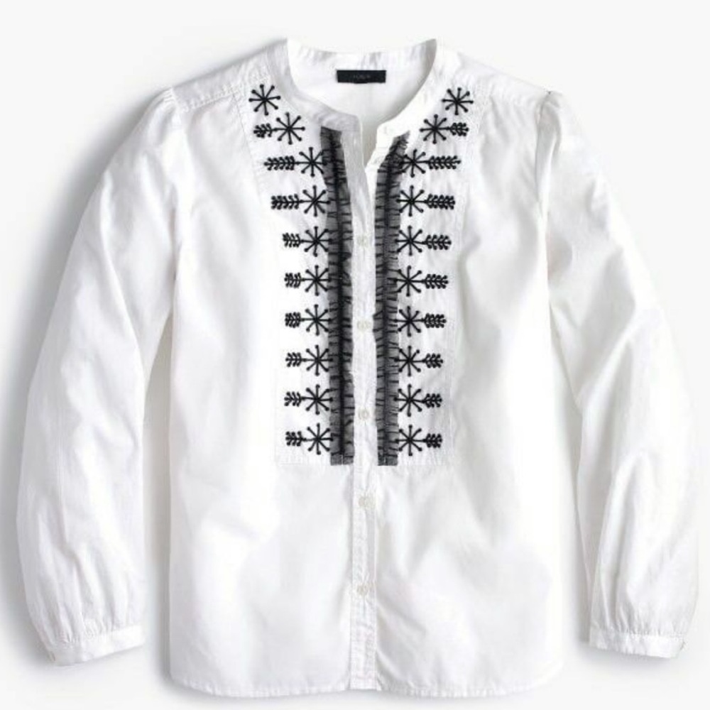 J.Crew embellished button down